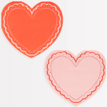 16 Tovaglioli Cuore in Pizzo