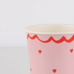 8 Bicchieri Cuori Pizzo