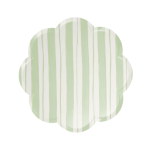 8 Piattini a Righe Pastello