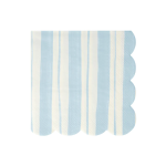 16 Tovaglioli Piccoli a Righe Pastello