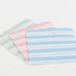 16 Tovaglioli a Righe Pastello