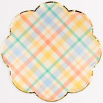 8 Piatti a Righe Pastello Vintage