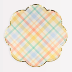 8 Piattini a Righe Pastello Vintage