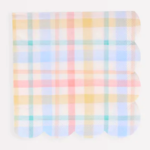 16 Tovaglioli Piccoli a Righe Pastello Vintage