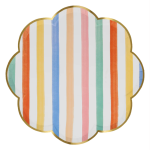 8 Piatti a Righe, Pois e Quadretti Arcobaleno