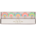 5 Candeline Arcobaleno Pastello