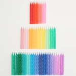 Mini Candeline Arrotolate Arcobaleno