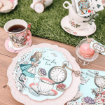 6 Mini Alzatine per Dolci Alice in Wonderland