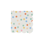 16 Tovaglioli Piccoli a Righe, Pois e Quadretti Arcobaleno