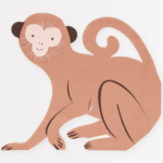 8 Tovaglioli Scimmia