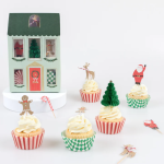 Cupcakes Kit Casa Natalizia