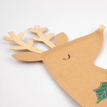 8 Piatti Renne con Agrifoglio