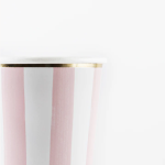 8 Bicchieri Natalizi a Righe Colori Misti