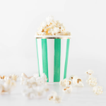 8 Bicchieri Natalizi a Righe Colori Misti