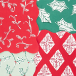 16 Tovaglioli Natalizi Piccoli Vintage