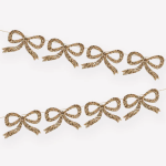 Festone Fiocchi Oro Glitter