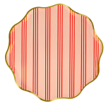 8 Piattini Natalizi a Strisce