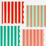 16 Tovaglioli Natalizi a Strisce