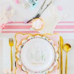 8 Piatti Quadrati a Quadretti Rosa