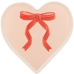 Vassoio Cuore Rosa con Fiocco