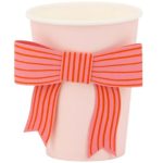 8 Bicchieri Rosa Fiocco