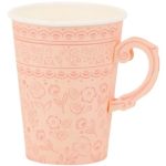 8 Bicchieri Rosa con Manico