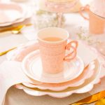 8 Bicchieri Rosa con Manico