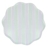 8 Piattini Strisce Pastello