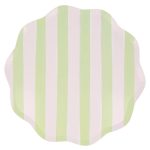 8 Piattini Strisce Pastello