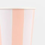 8 Bicchieri Strisce Pastello