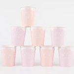 8 Bicchieri Pizzo Pastello