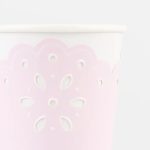 8 Bicchieri Pizzo Pastello