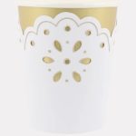 8 Bicchieri Pizzo Bianco