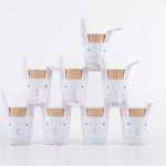 8 Bicchieri Coniglietto con Fiocchetti