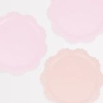 8 Piatti/Vassoi Pizzo Pastello