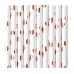 10 Cannucce Cuori Rose Gold