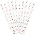 10 Cannucce Cuori Rose Gold