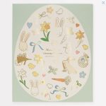 8 Tovagliette Uovo di Pasqua da Colorare