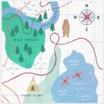 16 Tovaglioli Mappa Campeggio