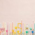 12 Candeline Margherite Colorate