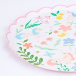 8 Piattini Unicorni e Fiori