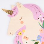 16 Tovaglioli Unicorno Fiori