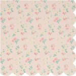 16 Tovaglioli Fiori Vintage Pastello