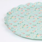 8 Piattini Fiori Vintage Pastello