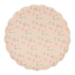 8 Piattini Fiori Vintage Pastello