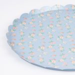 8 Piatti Fiori Vintage Pastello