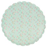 8 Piatti Fiori Vintage Pastello