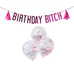 Festone e Palloncini "Birthday Bitch"