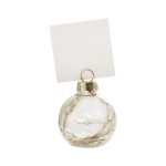 6 Segnaposto Pallina in Vetro con Pampas