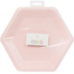 8 Piatti Esagonali Pastello (Rosa, Lilla, Verde Menta e Giallo)